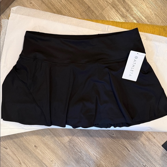 Athleta Pants - Athleta Ace Tennis Skort 13.5” Black XL NWT Swiftlite Athletic Pickleball Golf